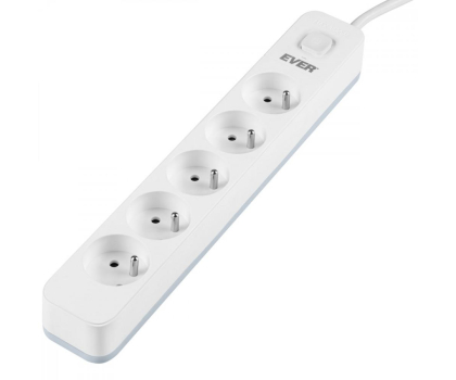 Listwa zasilająca Ever Protect - 5 gniazd 3m biała